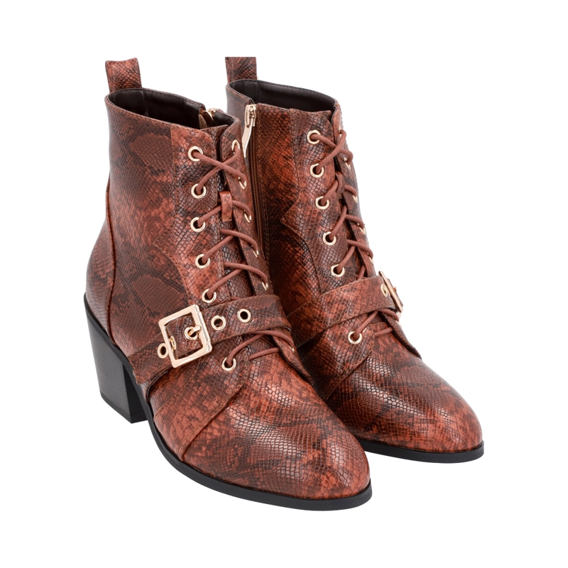 BOTIN LEZZARD MARRON POLICE - 2