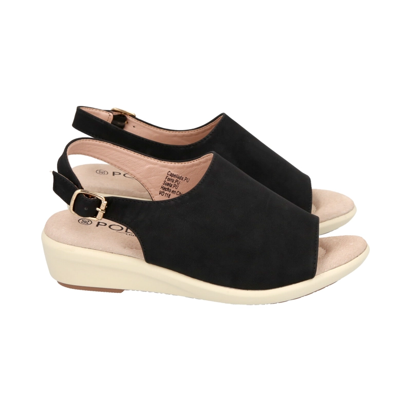 SANDALIAS MUJER POLICE NEGRO SONIA - 1