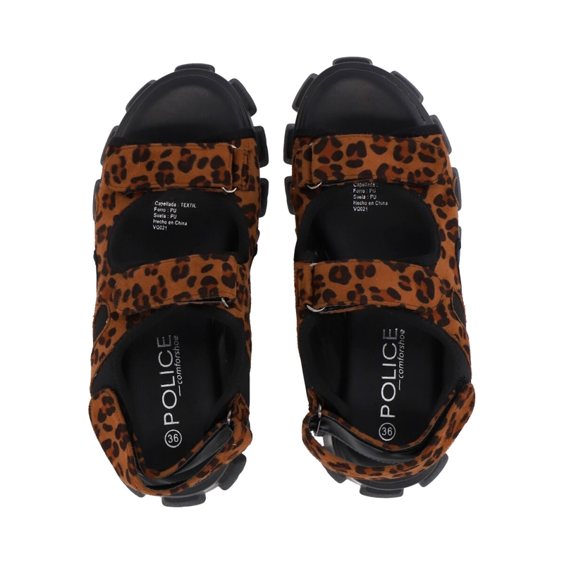 SANDALIAS MUJER POLICE MIXEN ANIMAL PRINT - 3
