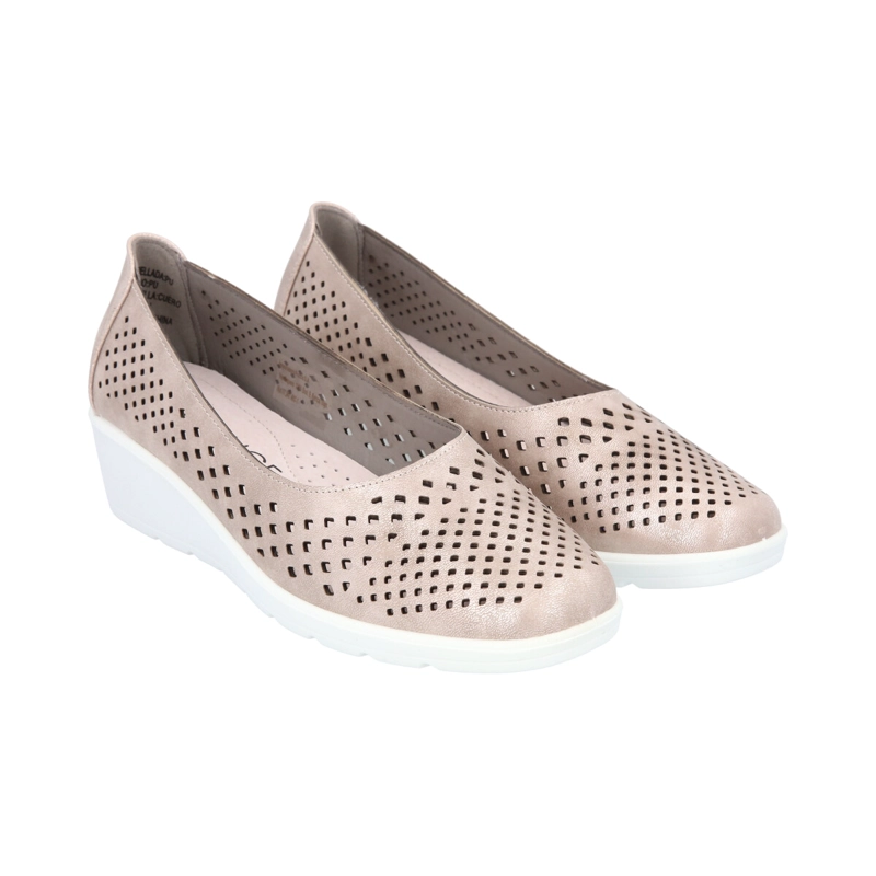ZAPATO MUJER DORADO CONFORT POLICE - 2