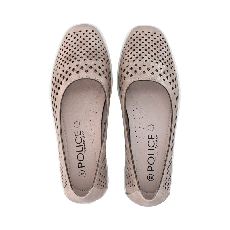ZAPATO MUJER DORADO CONFORT POLICE - 3