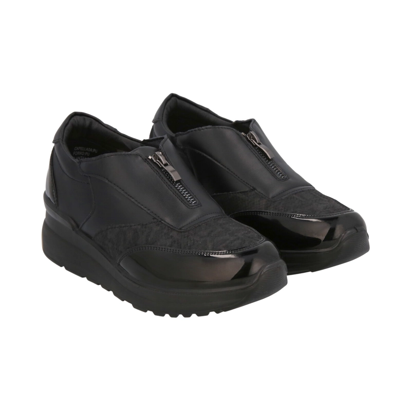 ZAPATILLAS MUJER POLICE NEGRO HUT - 2