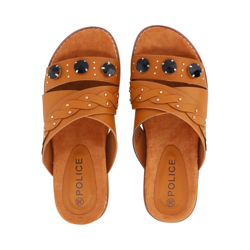 SANDALIA MUJER CAMEL BALTIK POLICE - 4