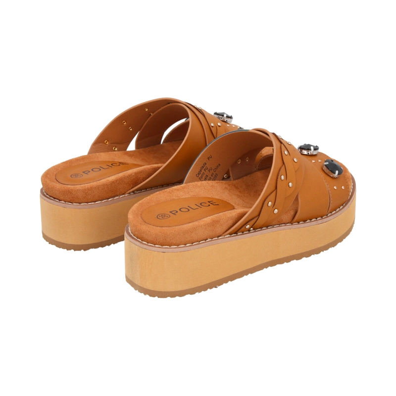 SANDALIA MUJER CAMEL BALTIK POLICE - 5