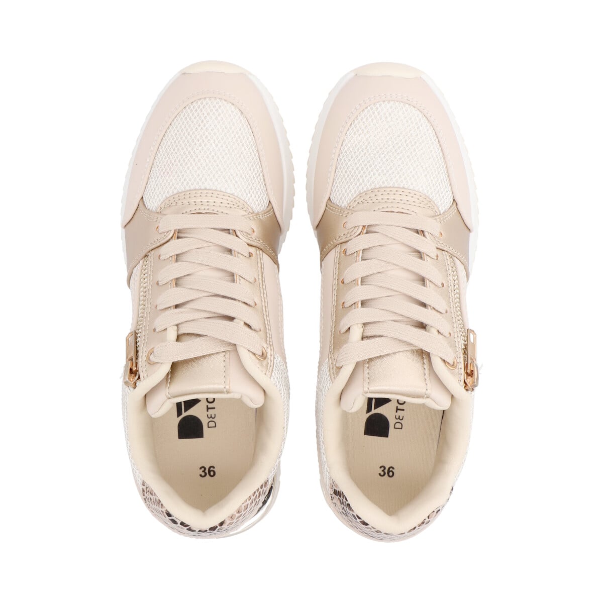 ZAPATILLAS MUJER DETOGNI DORADO ELENA - 3