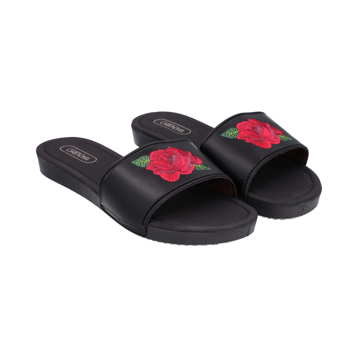 SANDALIAS MUJER GRENDHA NEGRO FLOWER - 1