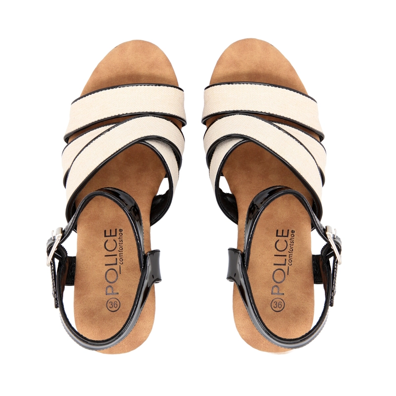 SANDALIA NEGRO/BLANCO JOSE POLICE - 2
