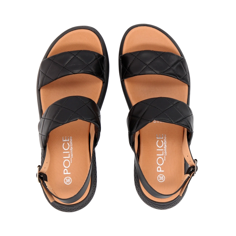 SANDALIAS MUJER POLICE NEGRO LILI - 5
