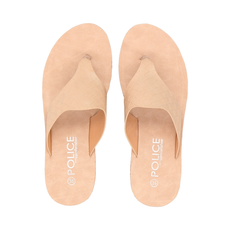 SANDALIA MUJER BEIGE THALIA POLICE - 4