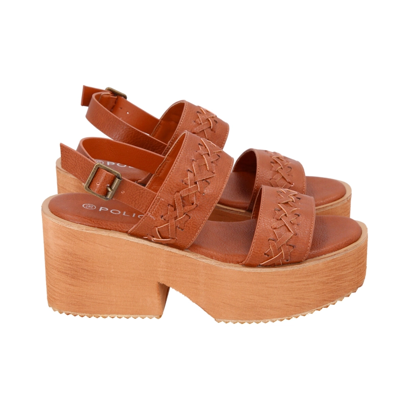 SANDALIA MUJER CAMEL FINI POLICE - 3