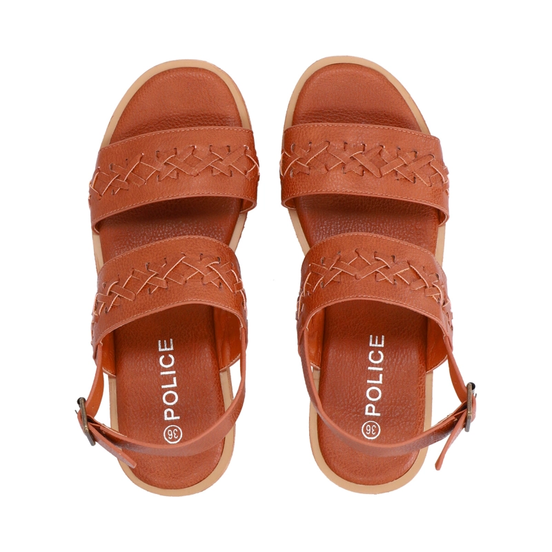 SANDALIA MUJER CAMEL FINI POLICE - 4