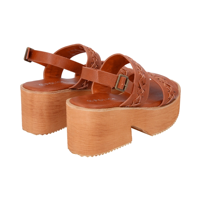 SANDALIA MUJER CAMEL FINI POLICE - 5