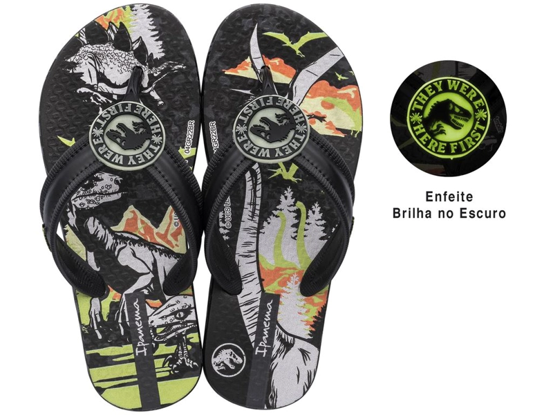 SANDALIAS UNISEX IPANEMA NEGRO INFANTIL JURASSIC WORLD 201 - 1