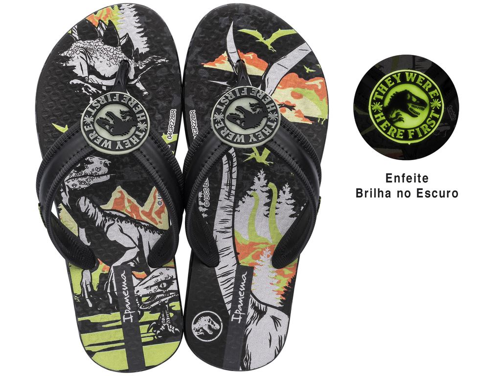 SANDALIAS UNISEX IPANEMA NEGRO INFANTIL JURASSIC WORLD 201 - 1