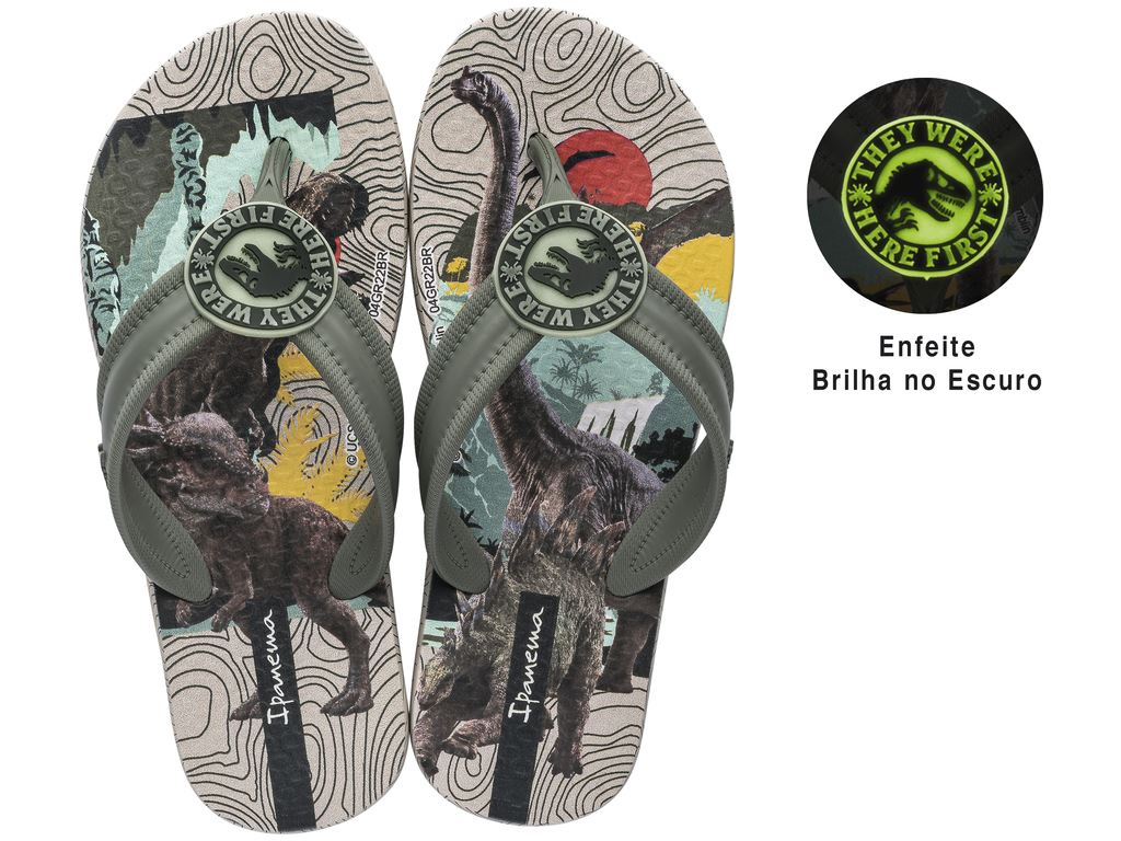 SANDALIAS UNISEX IPANEMA GRIS INFANTIL JURASSIC WORLD 202 - 1