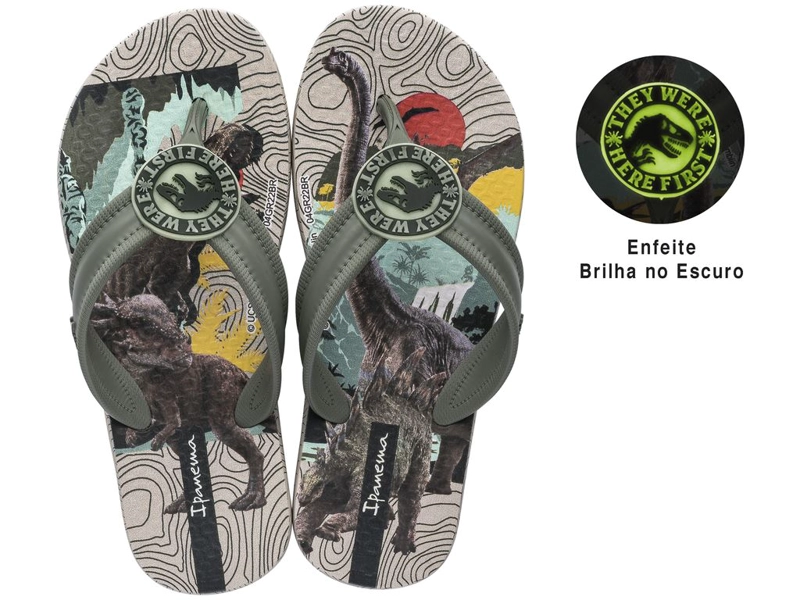 SANDALIAS UNISEX IPANEMA GRIS INFANTIL JURASSIC WORLD 202 - 1