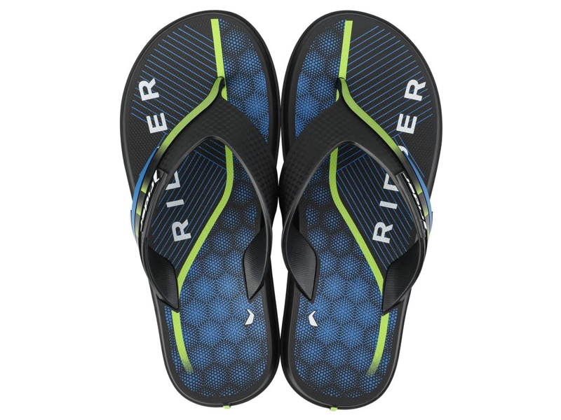 SANDALIAS HOMBRE RIDER AZUL VERDE LINE - 1
