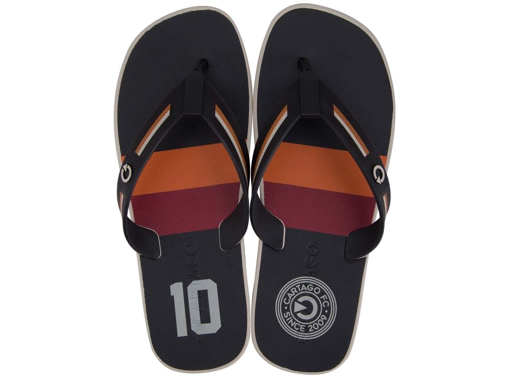 SANDALIAS HOMBRE CARTAGO NARANJA ROJO DETROIT - 1