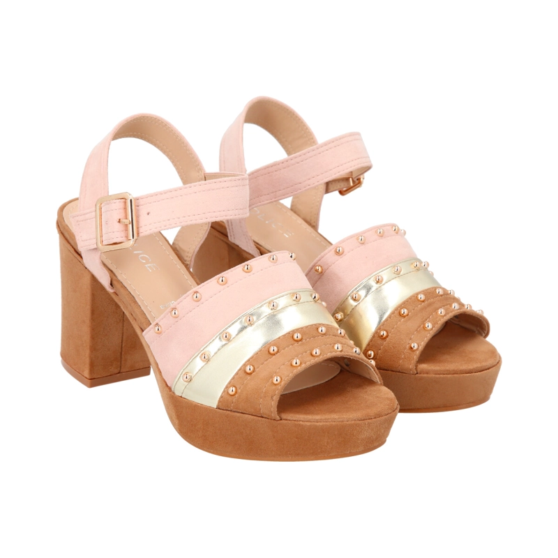 SANDALIA MUJER CAMEL RENE POLICE - 4