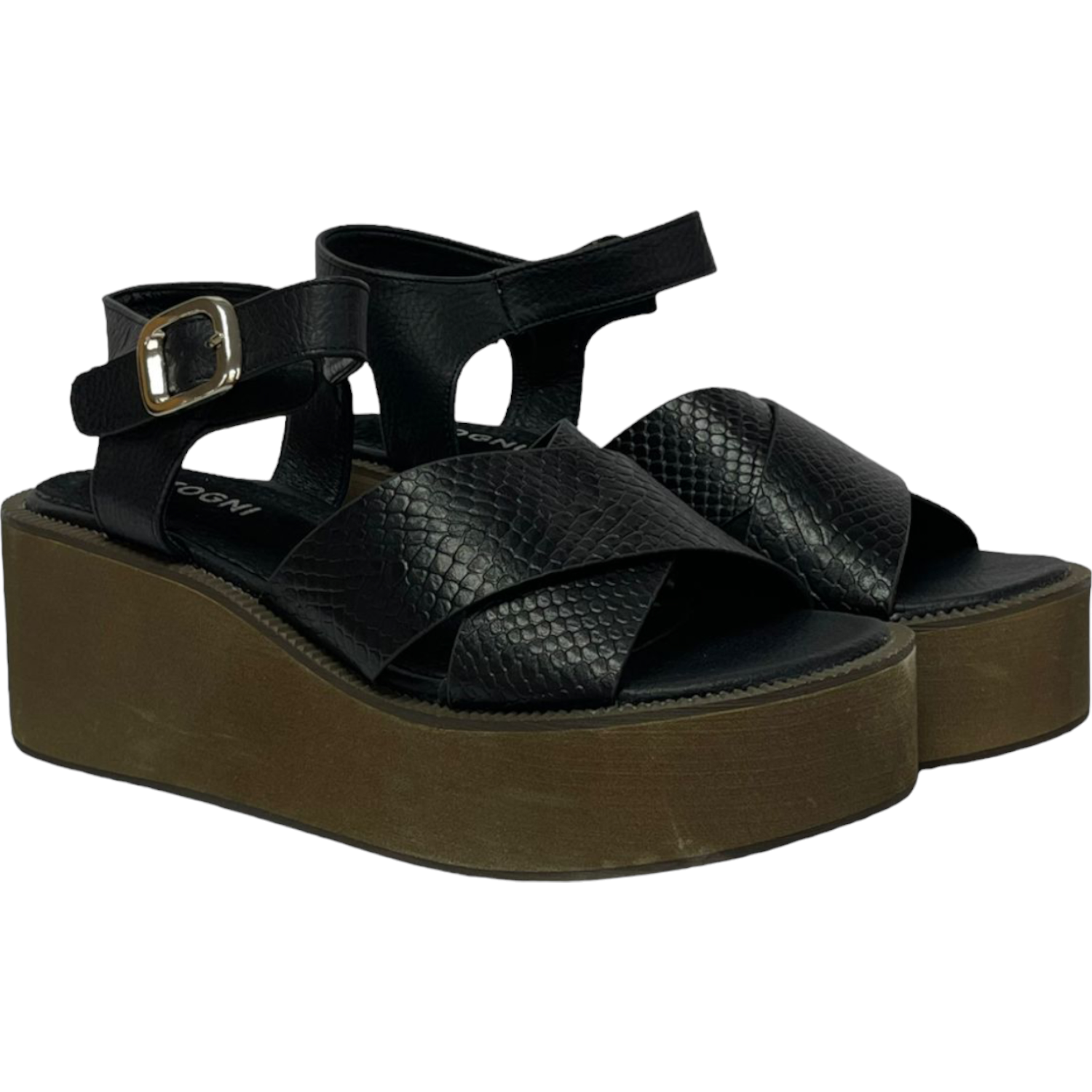 SANDALIA PLATEADO/NEGRO MUJER LONDON DETOGNI - 2