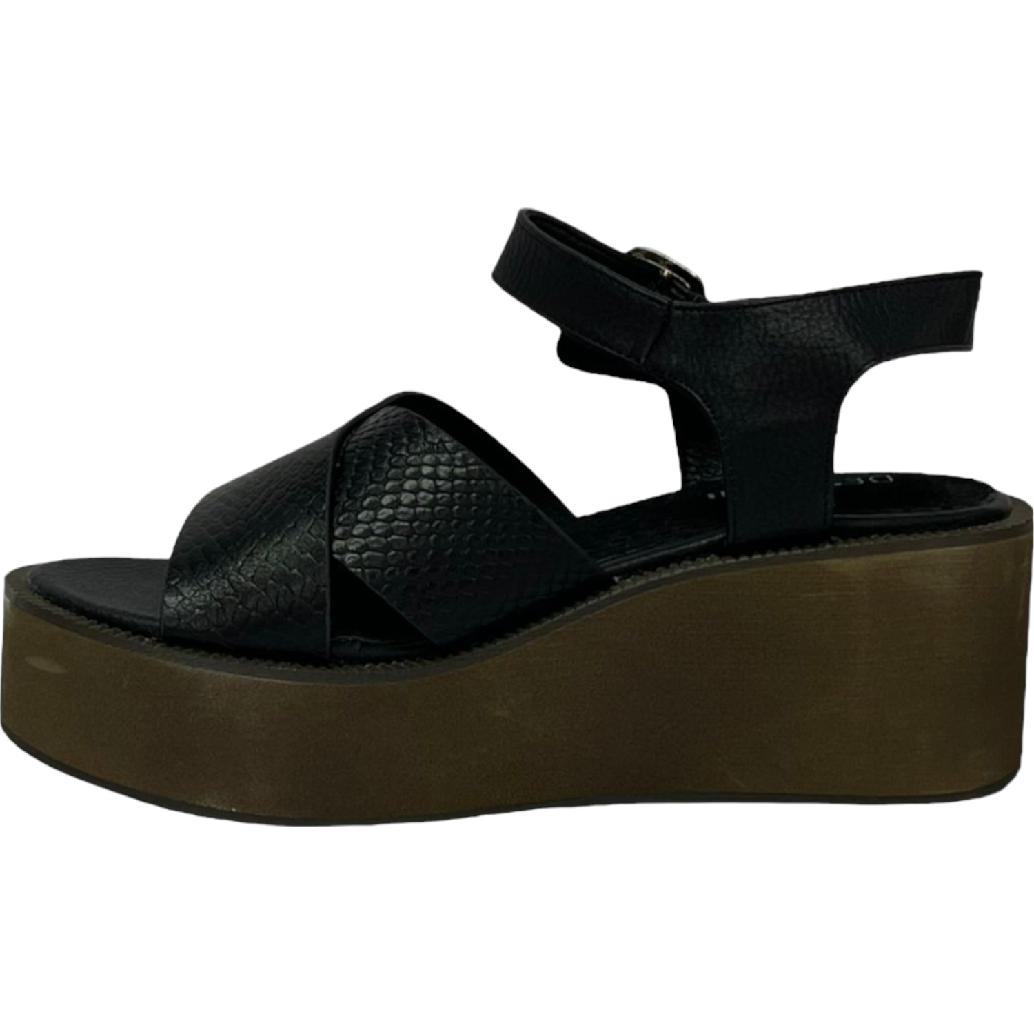 SANDALIA PLATEADO/NEGRO MUJER LONDON DETOGNI - 4
