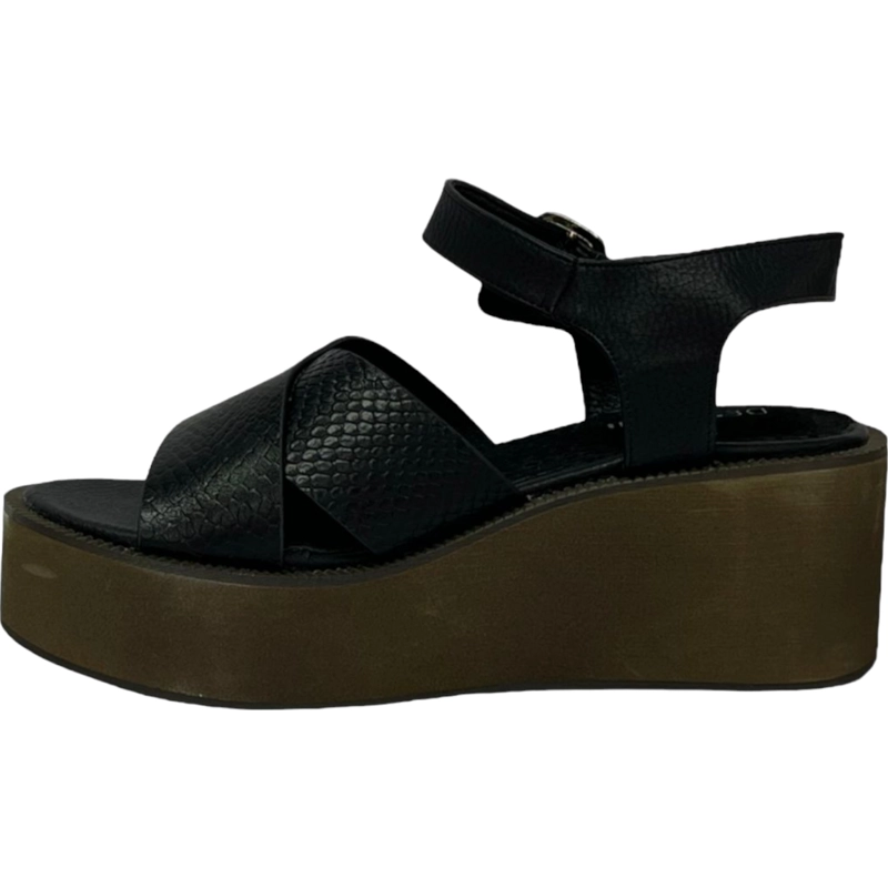SANDALIA PLATEADO/NEGRO MUJER_ LONDON DETOGNI - 4