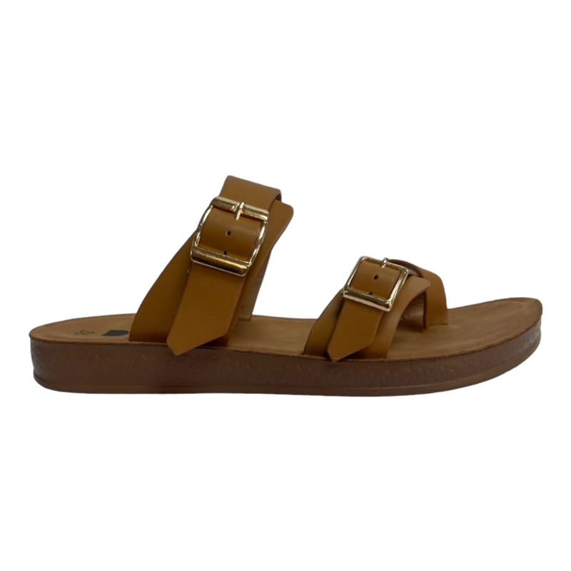 SANDALIA MUJER CAMEL SOLEDAD DETOGNI - 2