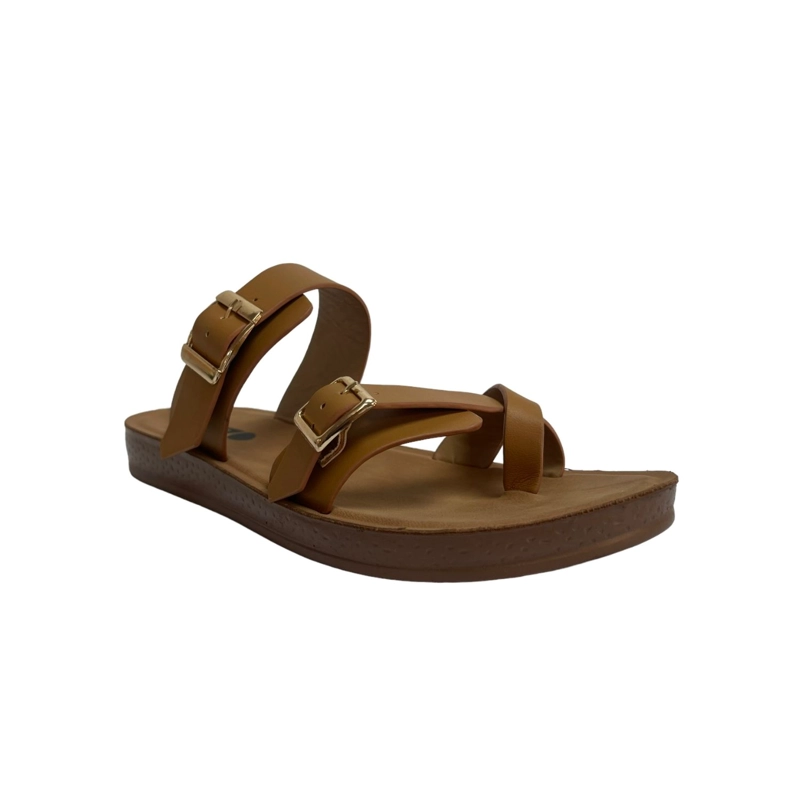 SANDALIA MUJER CAMEL SOLEDAD DETOGNI - 4