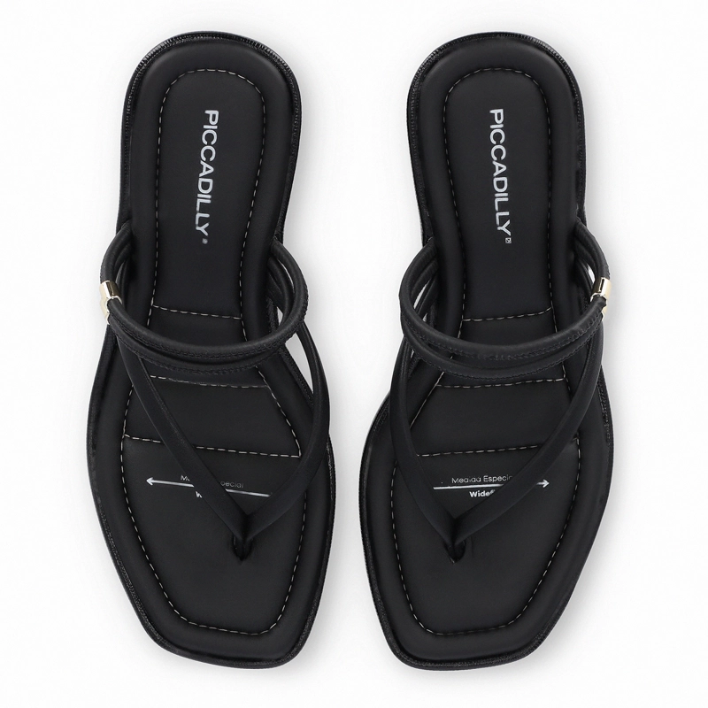 SANDALIA NEGRO MUJER LILIAN PICCADILLY - 3