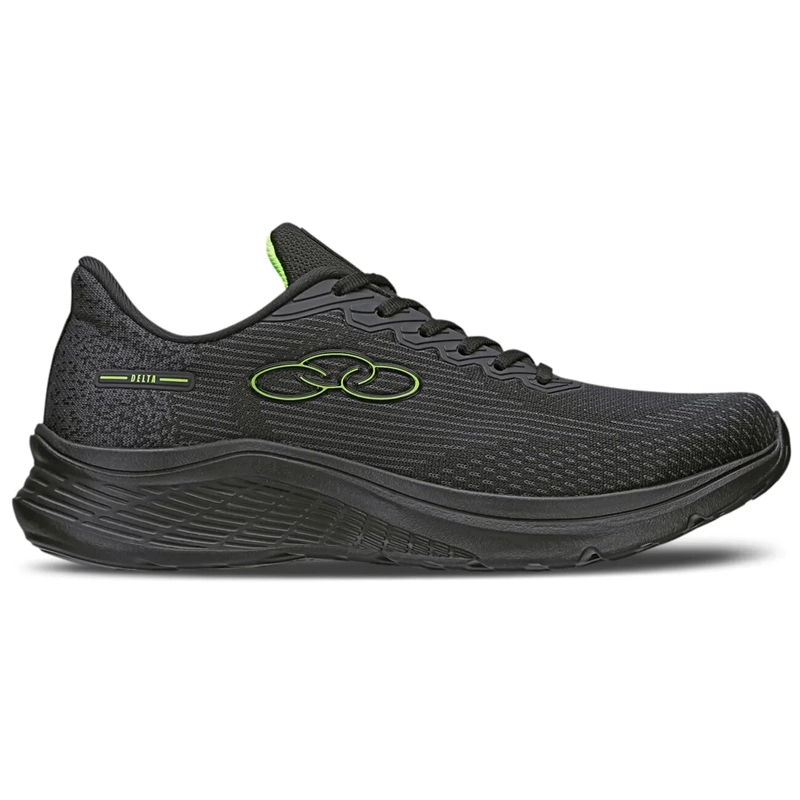 ZAPATILLA DELTA HOMBRE- NEGRO/VERDE OLYMPIKUS - 1