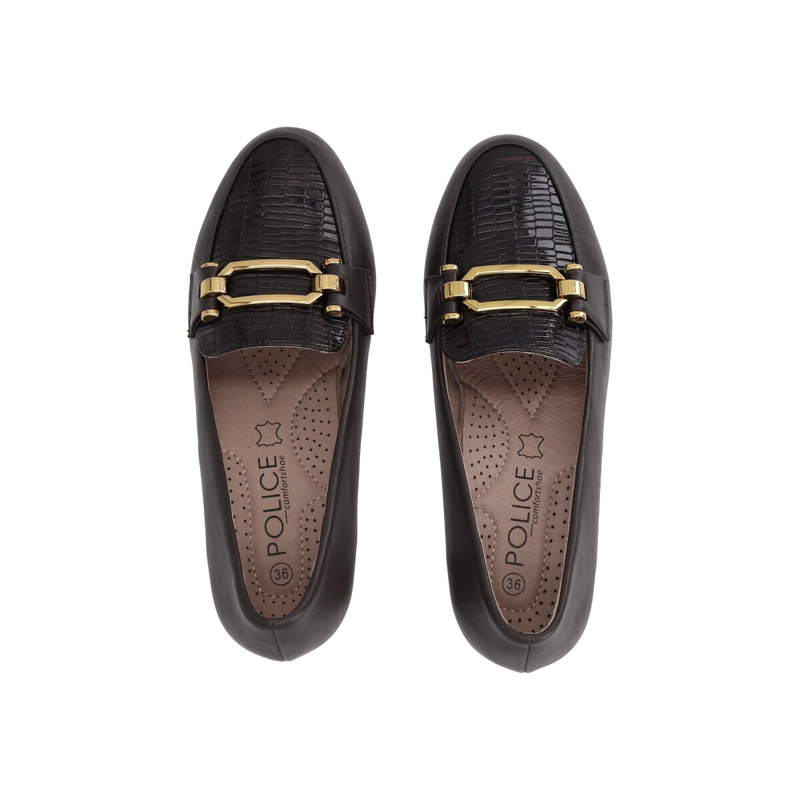 ZAPATO MUJER CHOCOLATE KRIS POLICE - 4