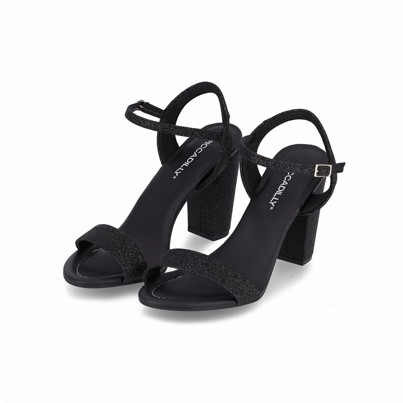 SANDALIA NEGRO/GLITTER MUJER RAFA PICCADILLY - 2