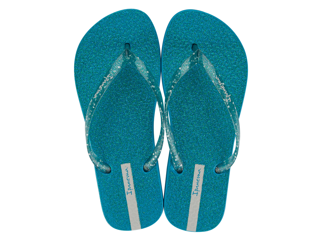 SANDALIAS MUJER IPANEMA AZUL GLITTER - 1