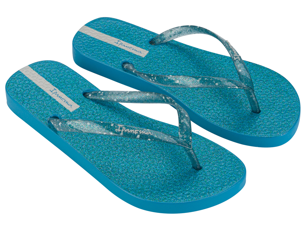 SANDALIAS MUJER IPANEMA AZUL GLITTER - 2