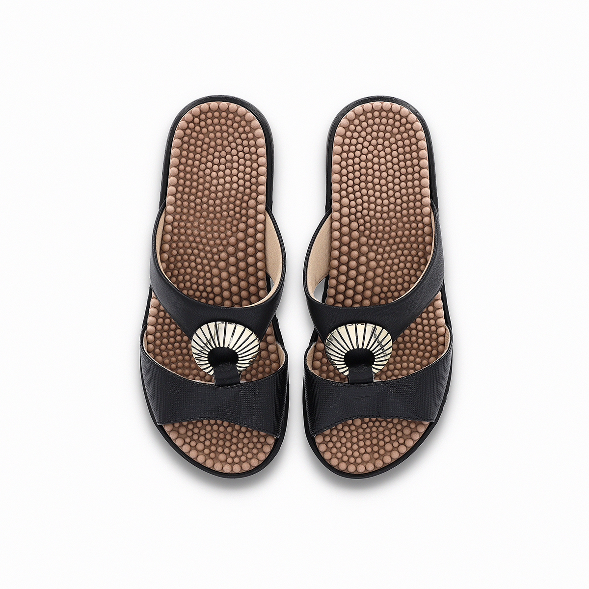 SANDALIAS MUJER PICCADILLY NEGRO SPA ANABELA HEBILLA - 2
