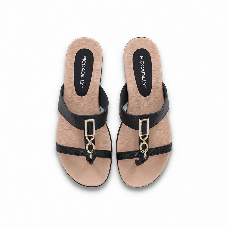 SANDALIAS MUJER PICCADILLY NEGRO MARI - 3
