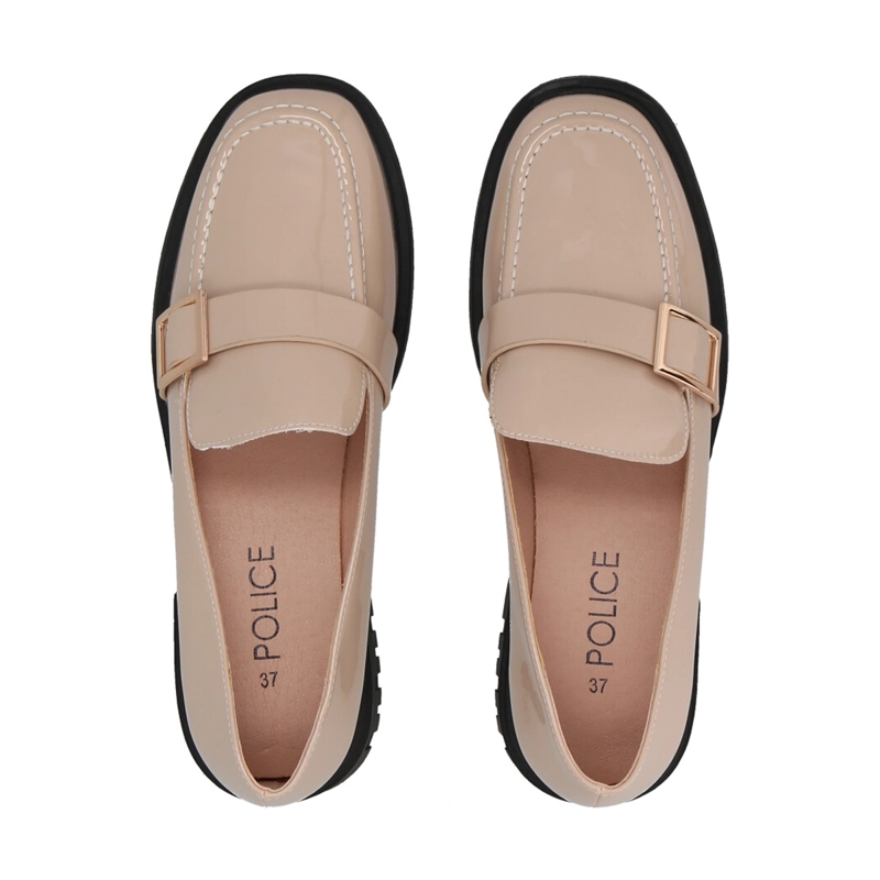 MOCASIN MUJER BEIGE COMFY POLICE - 2
