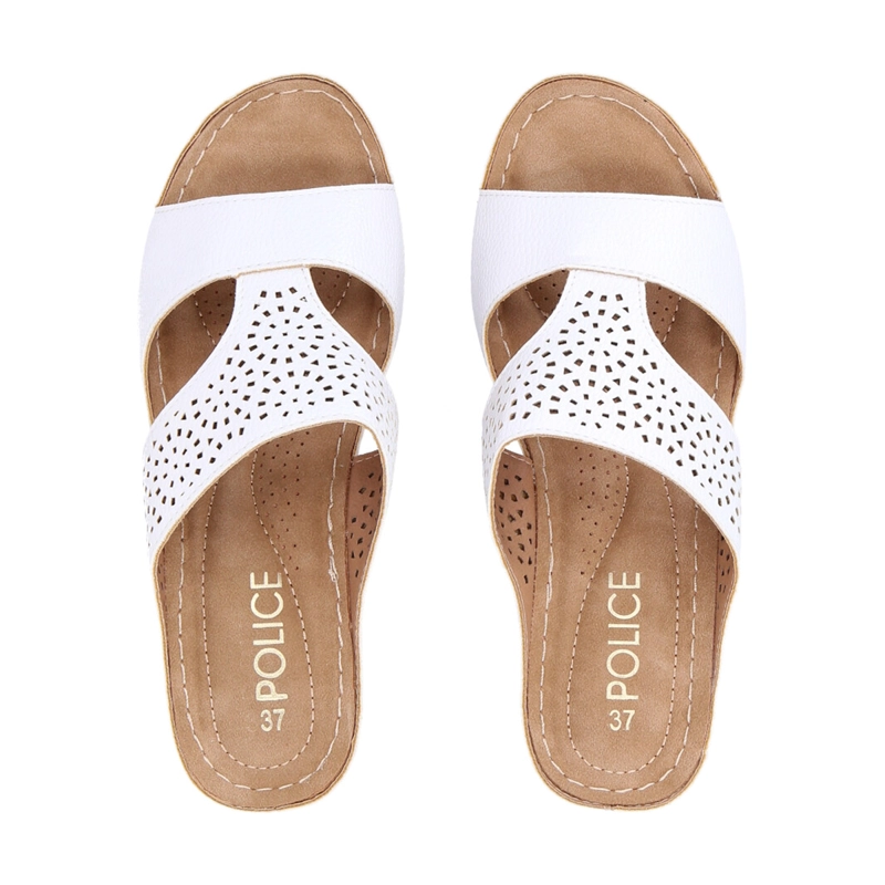 SANDALIAS MUJER POLICE BLANCO CAFÉ NALA 2 - 2