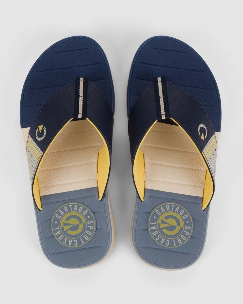 SANDALIAS HOMBRE CARTAGO AZUL SEVILHA - 4