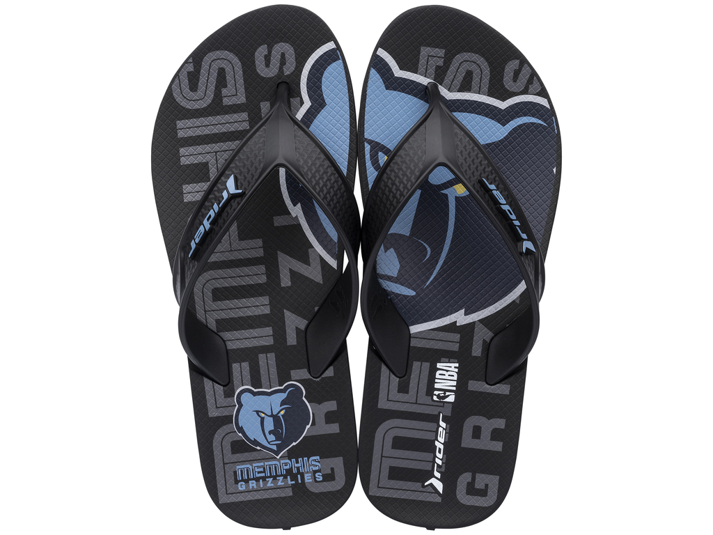 SANDALIAS HOMBRE RIDER NEGRO AZUL MEMPHIS - 1