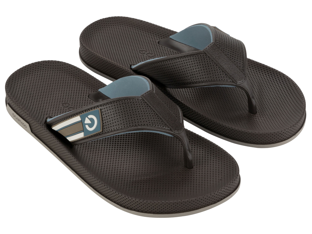 SANDALIAS HOMBRE CARTAGO MARRÓN AZUL SIENA - 2