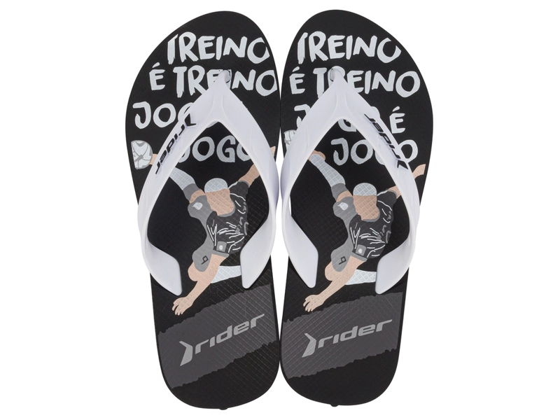 SANDALIA NEGRO/BLANCO STREET RIDER - 1