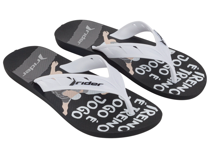 SANDALIA NEGRO/BLANCO STREET RIDER - 2
