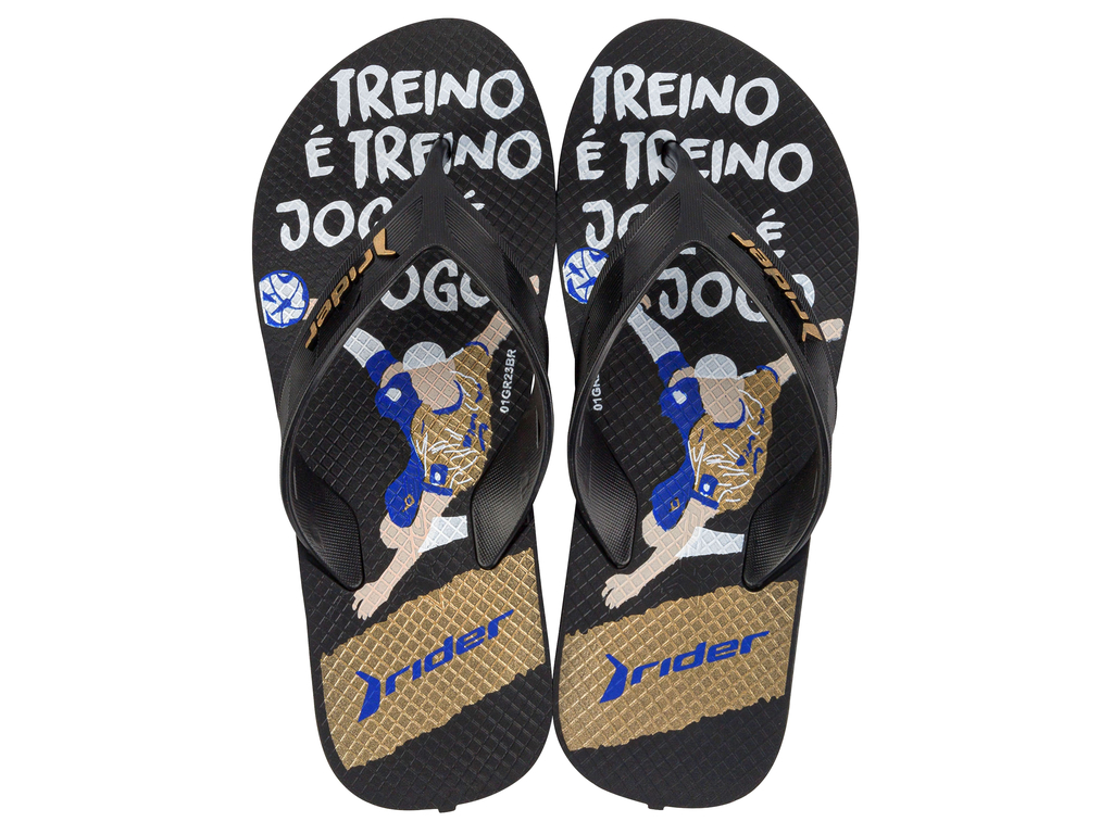 SANDALIA NEGRO/ORO STREET RIDER - 1
