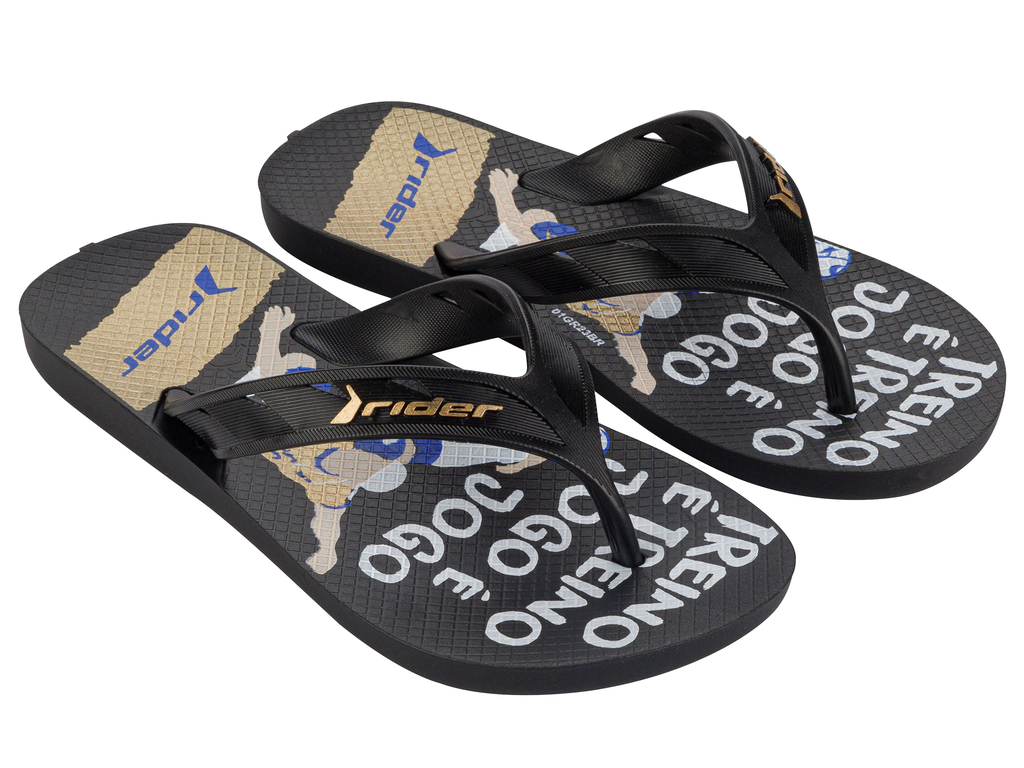 SANDALIA NEGRO/ORO STREET RIDER - 2