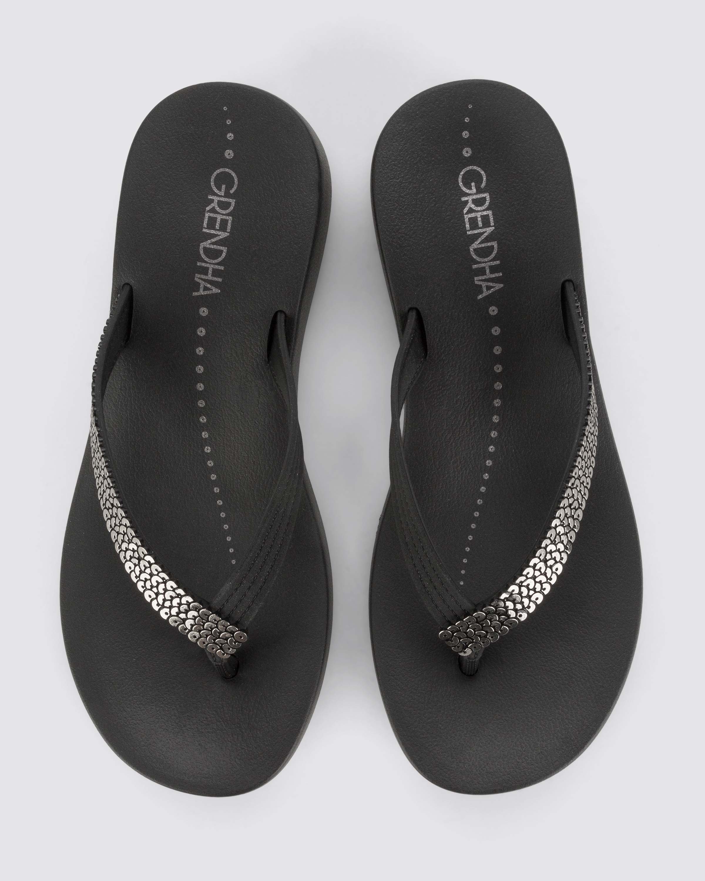 SANDALIA NEGRO MUJER COMFORT GRENDHA - 2