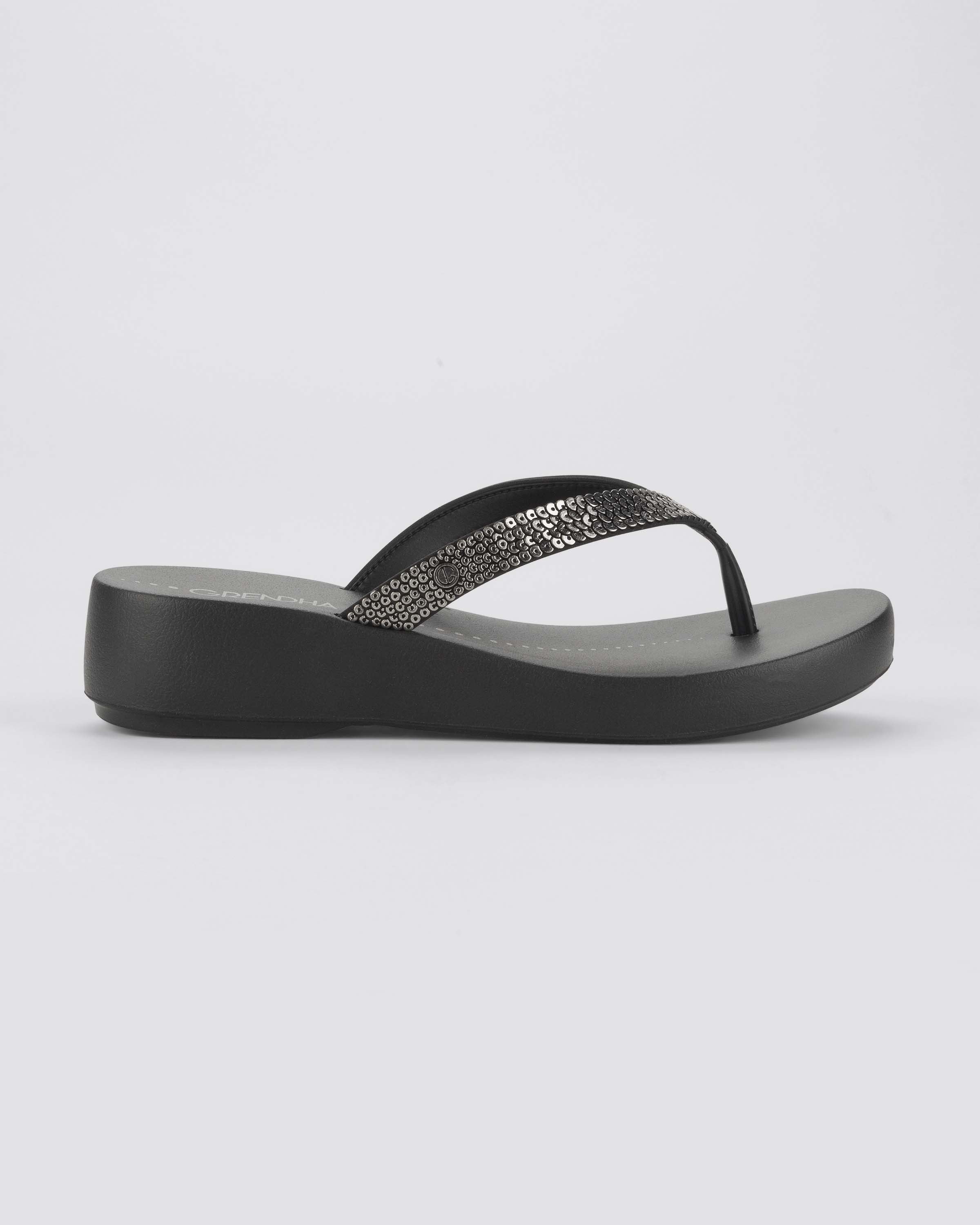 SANDALIA NEGRO MUJER COMFORT GRENDHA - 4