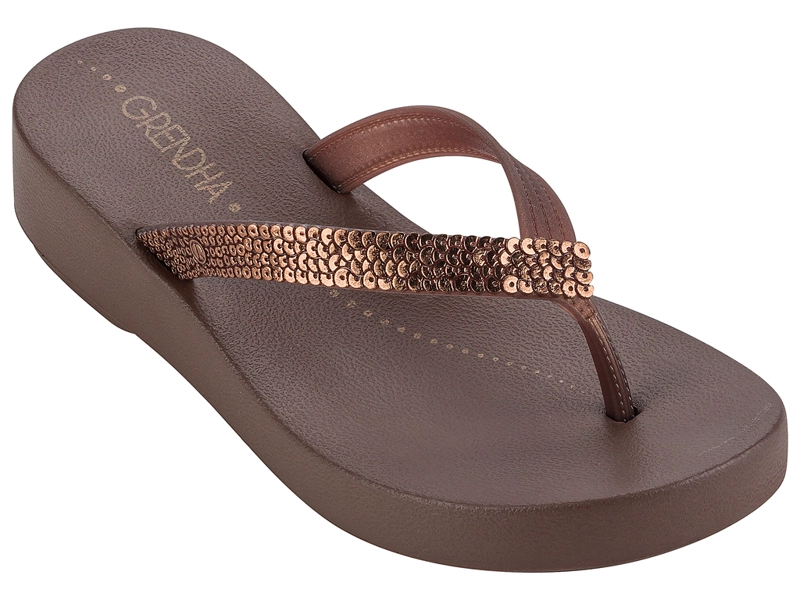 SANDALIAS MUJER GRENDHA BRONCE COMFORT - 1