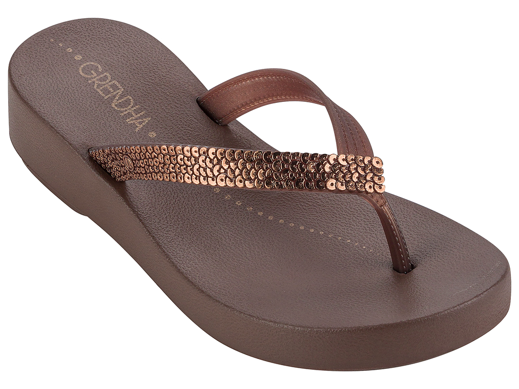 SANDALIA MUJER BRONCE COMFORT GRENDHA - 1