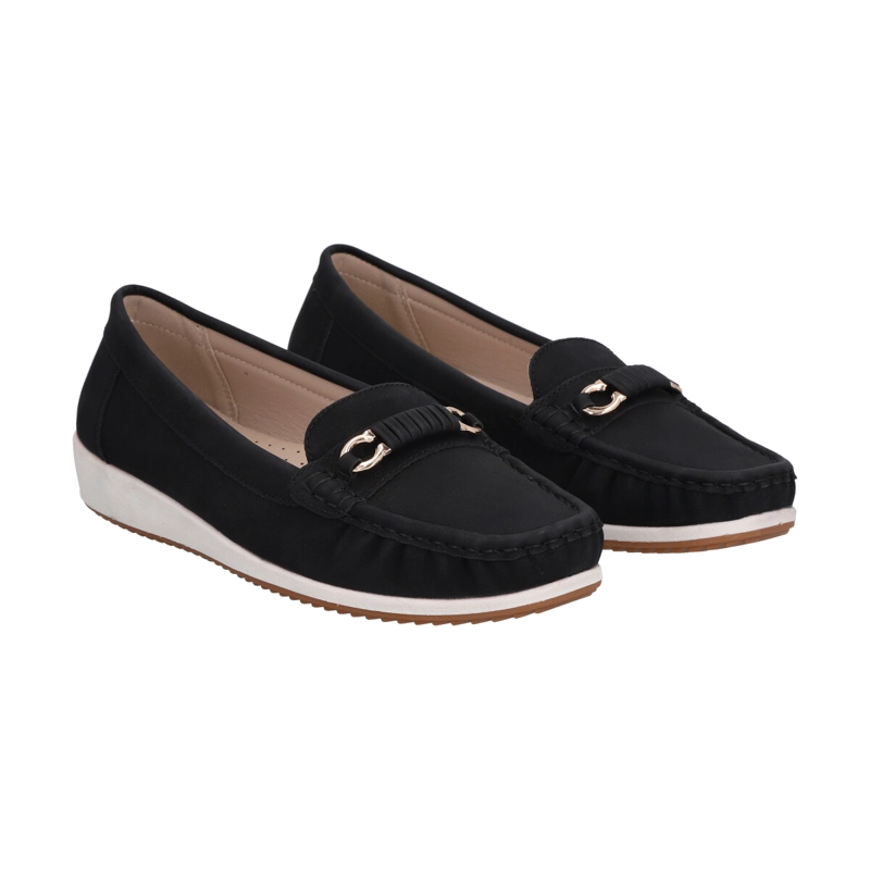 MOCASIN NEGRO MUJER LALI POLICE - 5